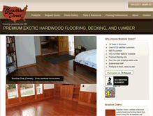 Tablet Screenshot of brazilianhardwood.com